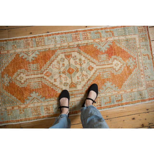 Old New House Vintage Distressed Oushak Rug Runner - 2'8" x 5'5" For Sale - Image 4 of 9