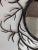 Metal Mid Century Round Mirrors With Iron Branch Frames - A Pair For Sale - Image 7 of 8