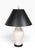 Hollywood Regency Late 20th Century Asian Modern White Ceramic Ginger Jar Form Table Lamp For Sale - Image 3 of 6