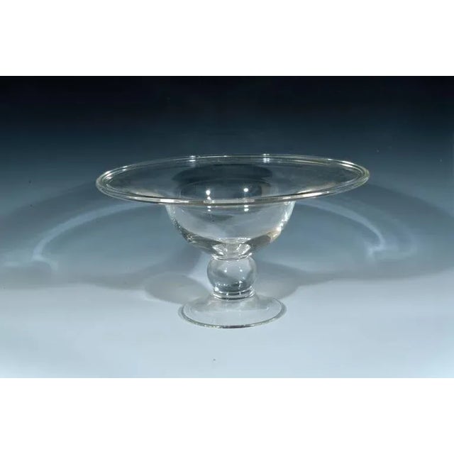 Steuben Glass American Steuben Glass Footed Compotes - A Pair For Sale - Image 4 of 4