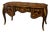Luxury French Rococo Executive Desk – Ornate Wood Writing Desk With 5 Drawers, Gold Leaf & Bronze Accents For Sale