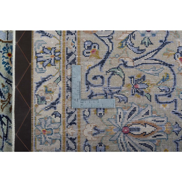 Middle Eastern Hand-Knotted Kashan Rug in Wool, 1990s For Sale - Image 12 of 13
