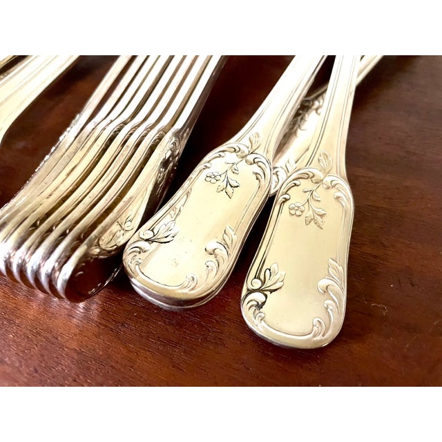 Silver-Plated Cutlery Set, 1950s, Set of 36 For Sale - Image 4 of 11