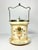 1910s Antique English Crown Devon Cream Ceramic Biscuit Barrel Jar & Lid For Sale - Image 4 of 11