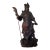 Vintage Carved Hardwood Guan Yu Chinese God of War Statue For Sale