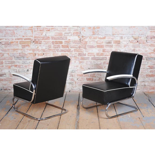 Bauhaus Armchair in Chrome by W. Gispen for Mücke-Melder, Czech, 1930s For Sale - Image 16 of 18