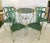 This is a Rare Set of 4 Swan Gondole Chairs & Table, in the manner of Maison Jansen Hollywood Regency, (1930-1950) Painted...