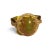 Art Deco Late 20th Century 14K Yellow Gold Opal Cabochon Diamond Cocktail Ring Estate, Size 7 For Sale - Image 3 of 3