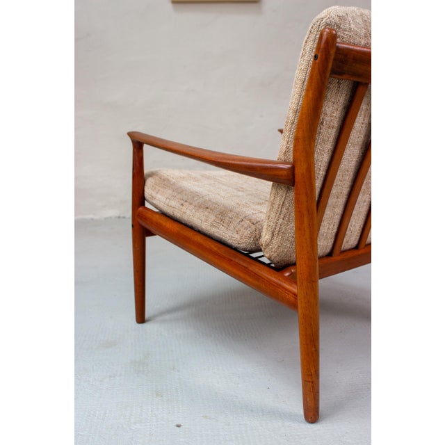 Vintage Danish Teak Easy Chair by Svend Aage Eriksen for Glostrup, 1960s For Sale - Image 17 of 18