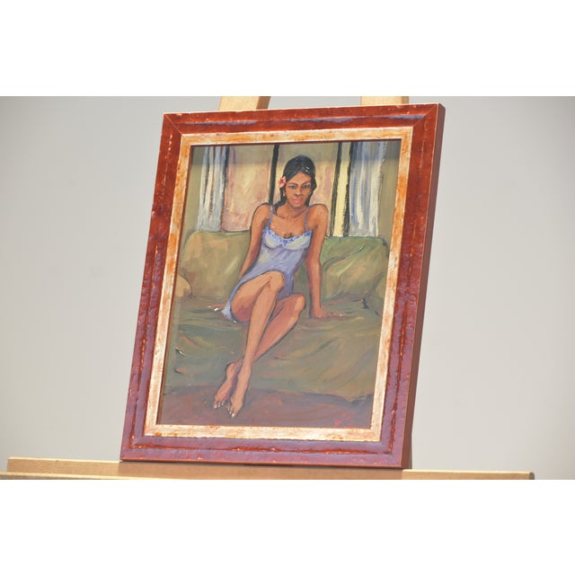 Jade, Marcela Ditomaso, Argentina, 2004, Acrylic on Fiberboard, Framed For Sale - Image 3 of 7