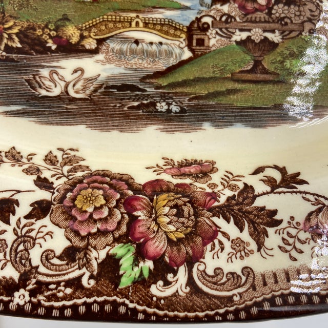 Vintage Royal Staffordshire "Tonquin" Serving Platter by Clarice Cliff For Sale In Boise - Image 6 of 11