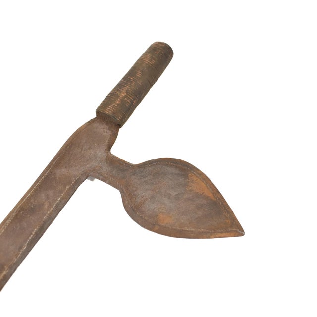 Early 20th Century Central African Old Ceremonial Knife For Sale - Image 4 of 6