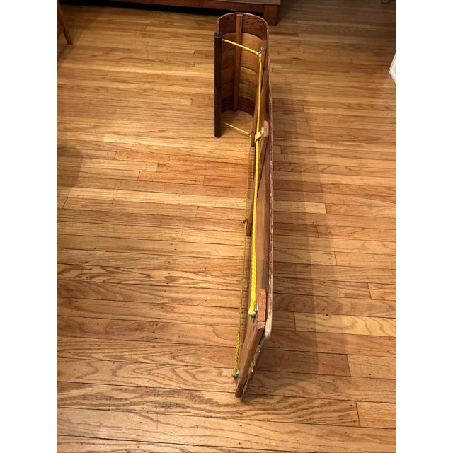 VTG 1960s Paris Bentwood Wooden Toboggan for Use or Rustic Lodge Décor For Sale - Image 14 of 16