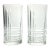 Contemporary Cristal D’Arques “Arizona Parallels” Highball Tumbler Glasses - Pair For Sale