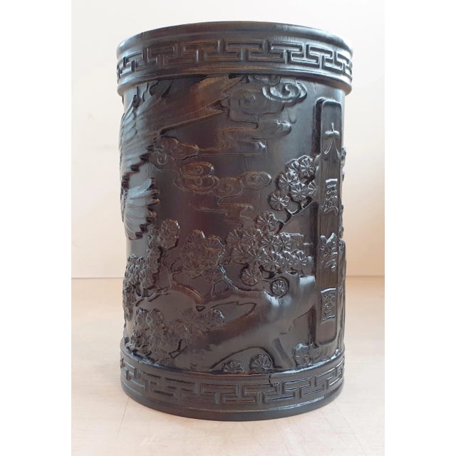 Chinese Chinese Zitan Eagle Bitong For Sale - Image 3 of 8