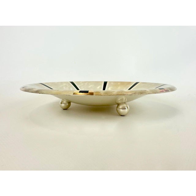 Mid-Century Modern Art Deco Silver-Plated Ikora Bowl from WMF, 1950s For Sale - Image 3 of 13