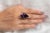 Metal Amethyst Cocktail Ring Size 7, 18.2ct Pear Cut in 14k Gold by VRJewels For Sale - Image 7 of 16