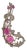 Vintage Inspired 9 Ct Ruby & Diamond Scrollwork Statement Brooch Pendant For Sale