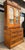 Early 1900s Architectural Oak Display Glass-Front Cabinet on Chest For Sale - Image 9 of 18
