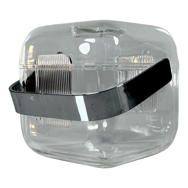 Amanda Ice Bucket in Acrylic Glass by Ambrogio Pozzi for Guzzini, 1980s For Sale