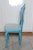 Wood Dining Chairs with Azure Blue Patina, Set of 6 For Sale - Image 7 of 10