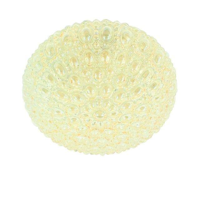 Mid-Century Amber Bubble Glass Ceiling Light or Wall Light by Helena Tynell for Limburg, Germany, 1960s-1970s For Sale - Image 11 of 11