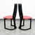 Mid-Century Modern Pair of 1970s Mid Century Danish Modern Dining Chairs 2 Post Modern Black Memphis Ebonized For Sale - Image 3 of 12