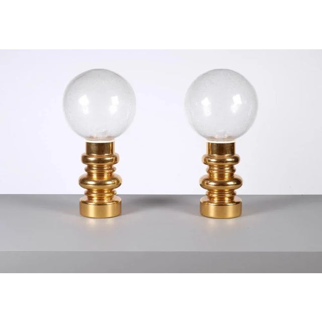Swedish Ceramic and Glass Table Lamps, 1970s, Set of 2 For Sale - Image 3 of 10
