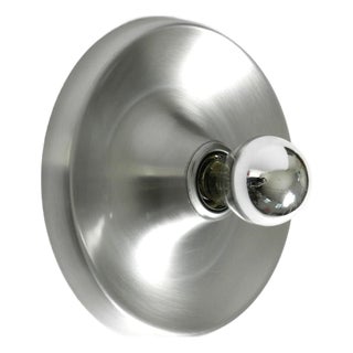 Vintage Round Space Age Pop Art Aluminum Wall Lamp, 1960s For Sale