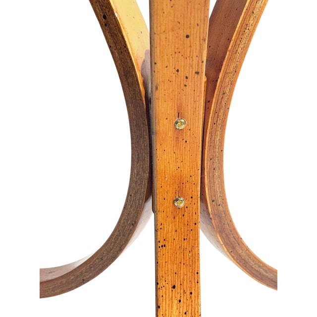 Vintage Thonet Style Bentwood Cocktail Table With Caned Top For Sale - Image 6 of 18