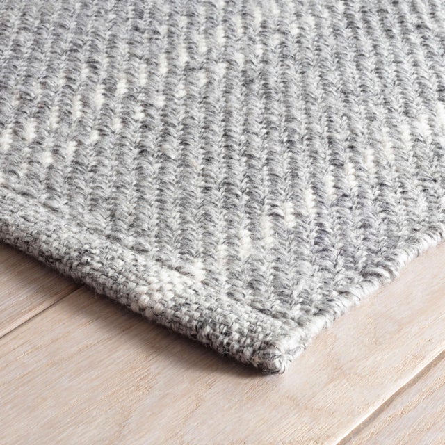 Dash & Albert Dash & Albert by Annie Selke Melange Stripe Grey/Ivory Indoor/Outdoor Rug, 2'6" x 8' For Sale - Image 4 of 6