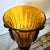 1980s 1980s Pair of Amber Murano Glass Vases, Neoclassical Style For Sale - Image 5 of 10