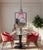 This impressive one‑of‑a‑kind pendant light stands approximately 26 inches tall and nearly as wide, featuring a striking...