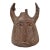 Early 20th Century Senufo Helmet Mask with Horns Côte d'Ivoire For Sale