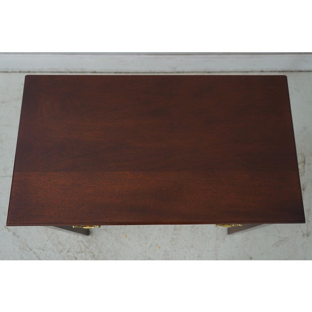 Wood Stickley Colonial Williamsburg Wa-1014 Mahogany Gloucester Side Table For Sale - Image 7 of 18