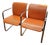 Mid Century Modern Attributed to Peter Protzman for Herman Miller Orange Modular Chair Set For Sale