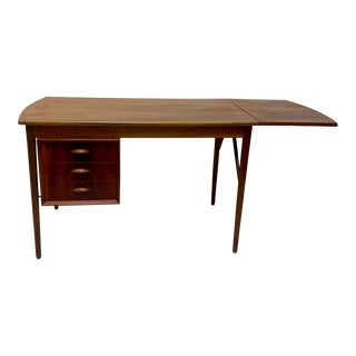 1960s Mid Century Rosewood Drop Down Desk Style of Svend A. Madsen For Sale