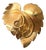 Vintage 1960s Signed Napier Goldtone Leaf Brooch For Sale