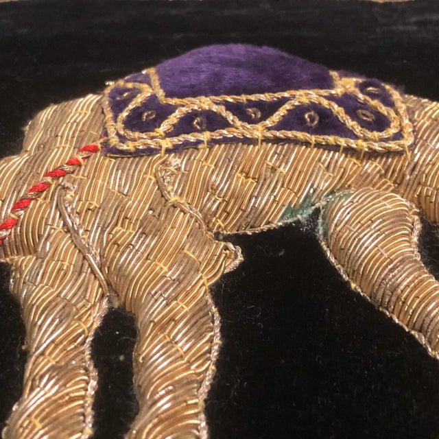 Mid 20th Century Gold Bullion Camel Embroidery Chairish