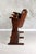 Set of two vintage cinema seats, produced in Czechia circa 1940s. Solid wood frame with original bent plywood backs and...