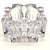Glass Heavy Crystal Trinket Dish or Ashtray For Sale - Image 7 of 7