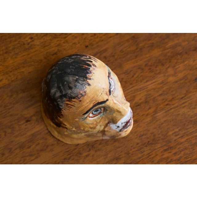 Studio Pottery Phantasy Head, 1970s For Sale - Image 9 of 10