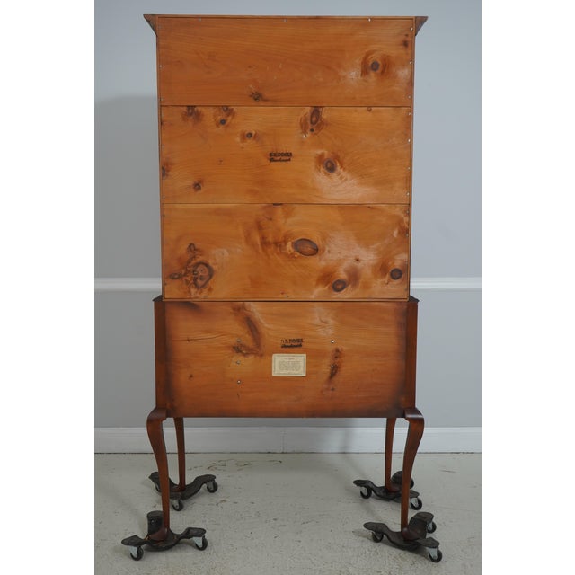 Dr Dimes Cherry Flat Top 2 Piece Highboy For Sale - Image 16 of 17