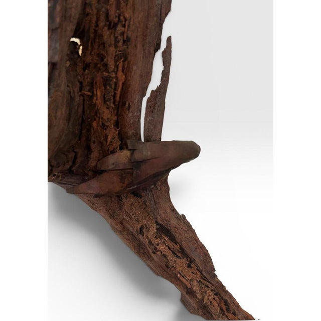 Late 20th Century Signed Lubomir Tomaszewski Monumental Wood and Copper Bird Sculpture, 45 Inches For Sale - Image 11 of 15