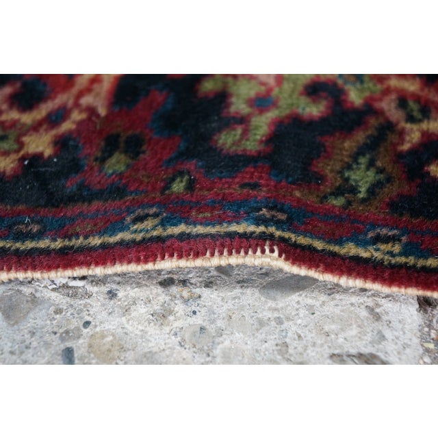 Vintage Hand-Knotted Oriental Wool Tree-of-Life Runner Rug 2 X 12' For Sale - Image 10 of 14