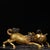Late 19th Century Pair of Antique Gilt Bronze Qilin Statues, Mythical Beast Figures, 2.3kg For Sale - Image 5 of 9