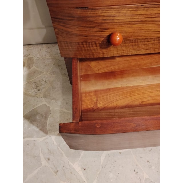 Art Deco Chest of Drawers in Walnut with Bakelite Knobs, Italy, 1930s For Sale - Image 11 of 14