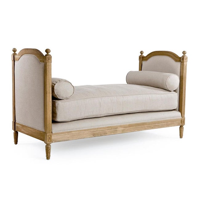 This elegantly constructed daybed is framed with a natural oak finish. Designed with our signature natural linen, this...
