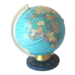 1960s Metal Globe With Astrology Base, Ohio Art Made in Usa Astrological Office Decor Collector, Small Globe, Student Educational Gift
