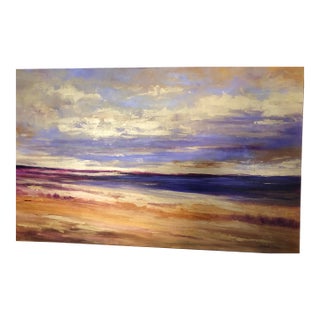 1990s Coastal Pacific Landscape Painting by Sheila Finch For Sale